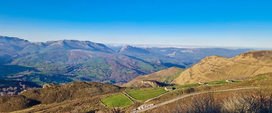 Lush green landscape of Valle de Soba