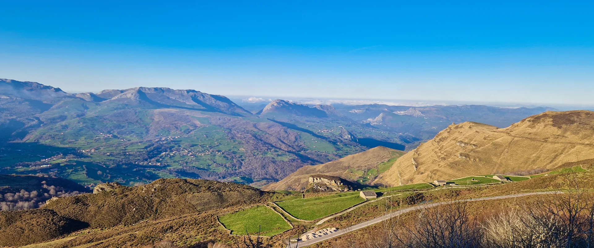 Lush green landscape of Valle de Soba