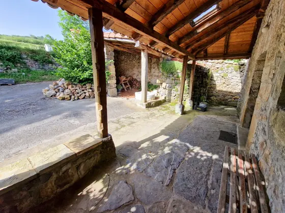 North entrance stone doorway